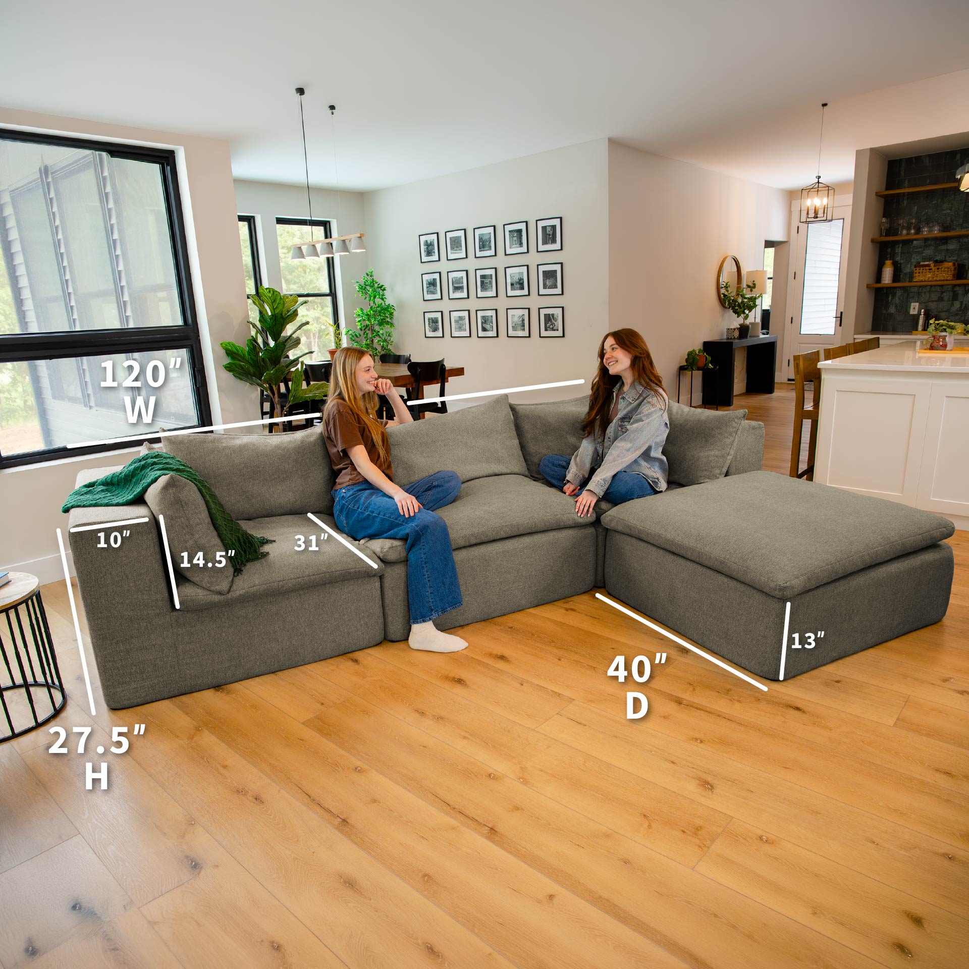 Averra™ 4 Piece Modular Sectional Sofa